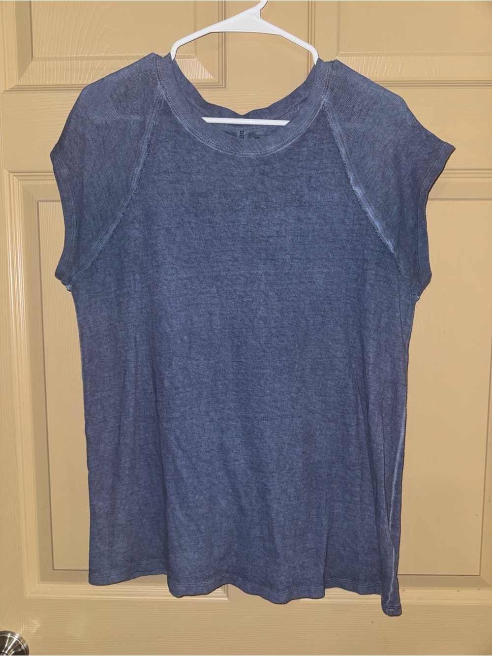 We The Free Short Sleeve Crewneck Top in Slate Blue
